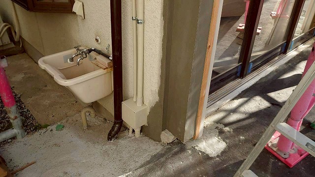 姫路市　左官作業完了